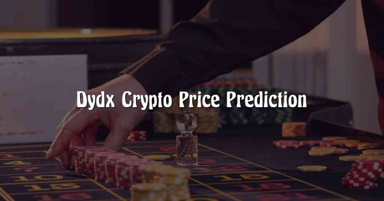 Dydx Crypto Price Prediction